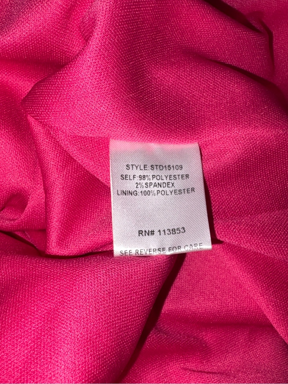 Sugarlips Zemira Rosette Bubble Sleeve Mini Dress Fuchsia Size Small NWT - Picture 11 of 11